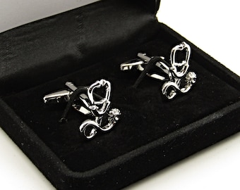 Gemelos Estetoscopio, Gemelos Doctor, Gemelos Ecómetro, Gemelos Médico, Gemelos Hombre, Regalo para hombre