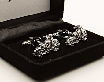 Gemelos de motocicleta, gemelos de Harley, gemelos de bicicleta, gemelos para hombre, regalo para hombre, gemelos de moto