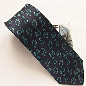 Dinosaur tie, Navy Dinosaur print tie, Dinosaur Necktie, Wedding tie, Groom's tie