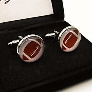 American Football Cufflinks, Football Cufflinks, Football Gift Cufflinks, Men&#39;s Cufflinks, Gift for men, Groom Cufflinks