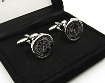 Car Dial Cufflinks, Wedding Cufflinks, Groom's Cufflinks, Speedo Cufflinks, Men's Cufflinks, Car Cufflinks, Fuel Gauge cufflinks