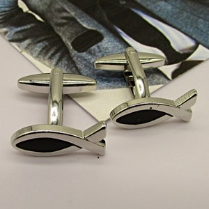 Fish Cufflinks, fishing Cufflinks, Fish gift Cufflinks, Men&#39;s Cufflinks, Gift for men