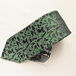 Emerald Green Floral tie, Emerald Green tie, Wedding tie, Green tie, Groom&#39;s tie