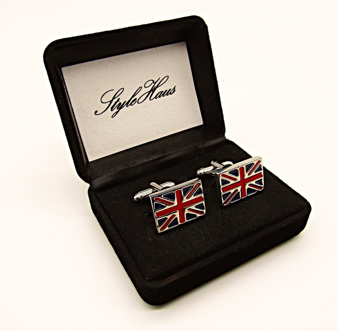 Union Jack Cufflinks Union Flag Cufflinks British Flag Etsy UK