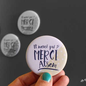 Regalo ATSEM - Magnet Thank You Atsem - Regalo original - Regalo de la escuela para decir gracias - Mini regalo