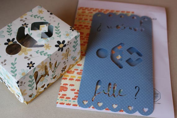 Kit Diy Jeu Naissance Bebe Boite Papercut Avec Bulletins Etsy Kit Diy Jeu Naissance Bebe Boite Papercut Avec Bulletins Etsy