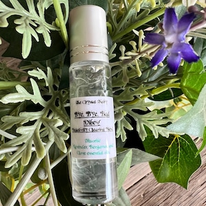 Bye, Bye, Bad Vibes, Essential Crystal Oil Blend // Healing Essential Oil Blend // Fluorite Crystal Oil Blend