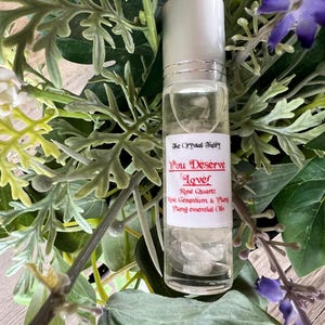 You Deserve Love Crystal Essential Oil Blend // Crystal Essential Oil Blend // Manifesting Oil Blend