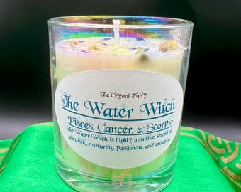 The Water Witch Candle, Zodiac Candle, Pisces, Cancer, Scorpio