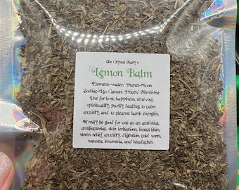 Lemon Balm for Tea, Spells & Aromatherapy