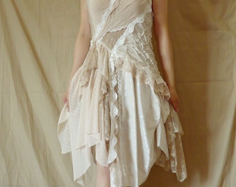 Victorian Style Lace Wedding Dress: Boho Chic Rustic Bridal Gown