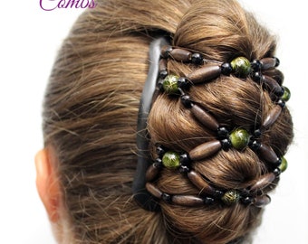 6 pieces beads hair combs