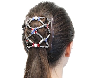 4th of July Patriotic Decorative Hair Accessories, Hair Clip for Women with Thick , Long, Short and Fine Hair, Women's Bun Holder, Barrette