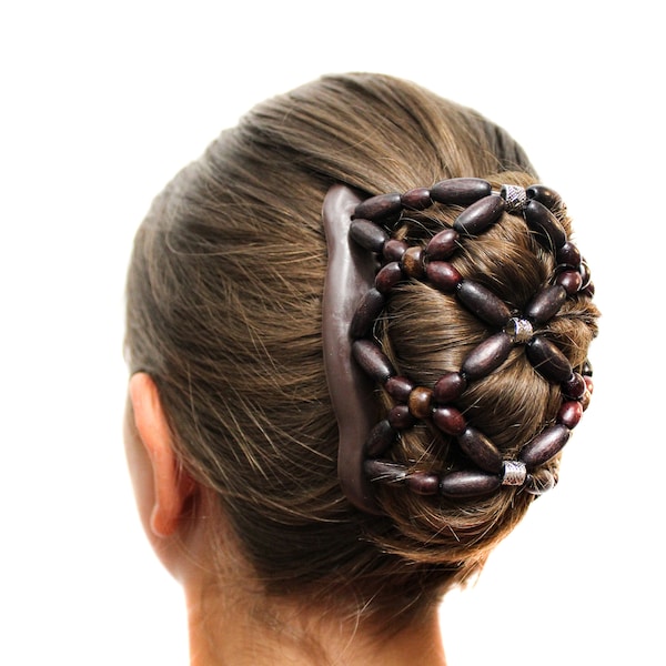 Haarschmuck, Haarspangen für Frauen, Doppel Haarkämme für French Twist Halter, Dutt Maker, Pferdeschwanz, Holzkämme Sehr leichte Haarspange