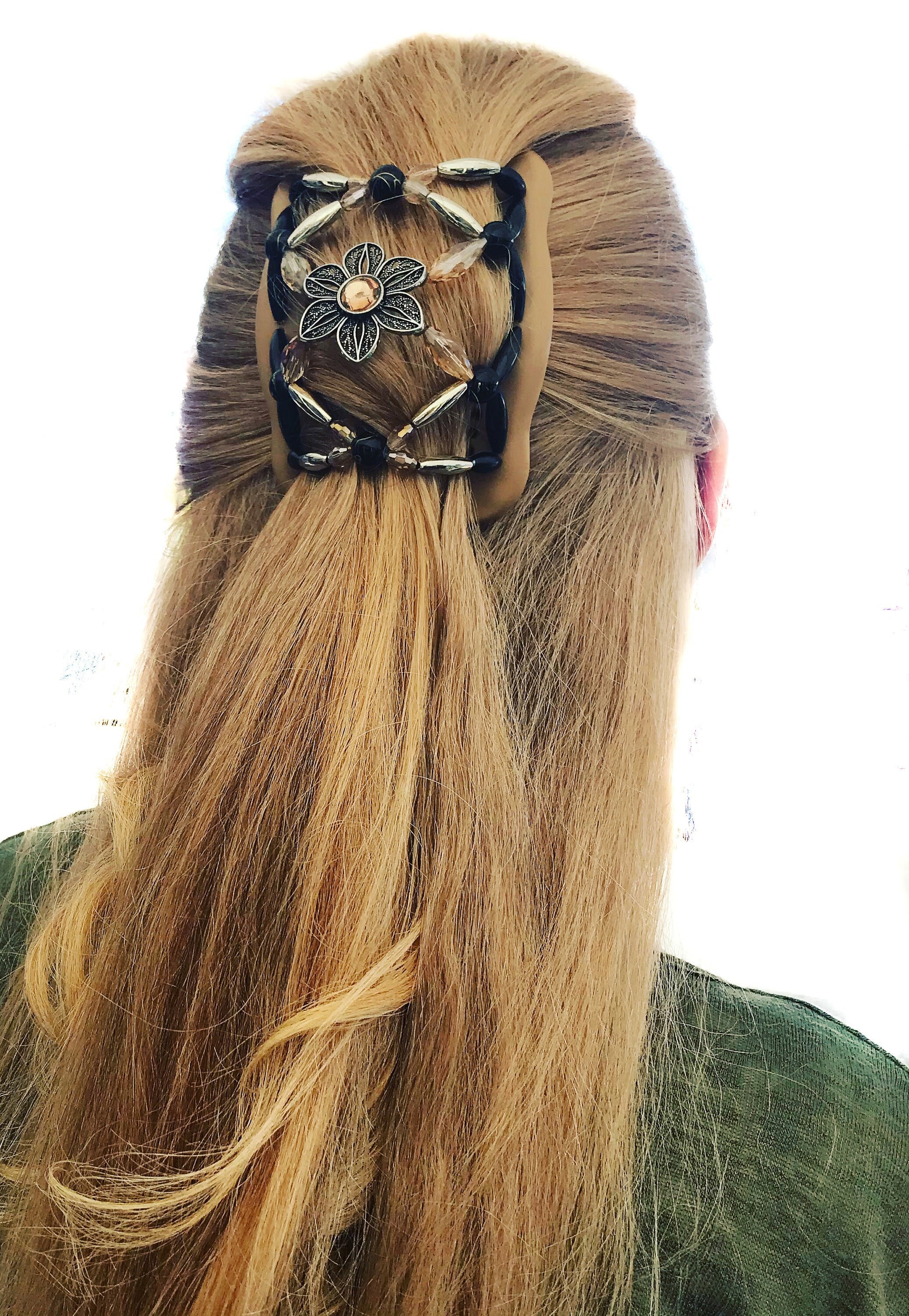 Beaded Hair Clip Comb – Bun Maker, French Twist Updo - Etsy