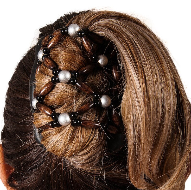 Wooden Hair Bun Maker Pony Tail Hair Clip Hair For Etsy