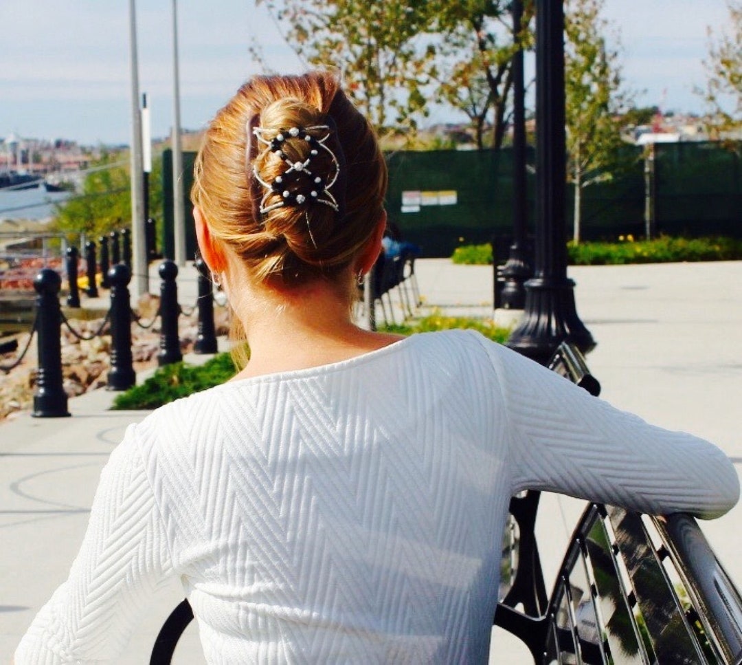 Fancy Hair Clip for Fine, Thin or Shoulder Length Hair, Won't Slide Out