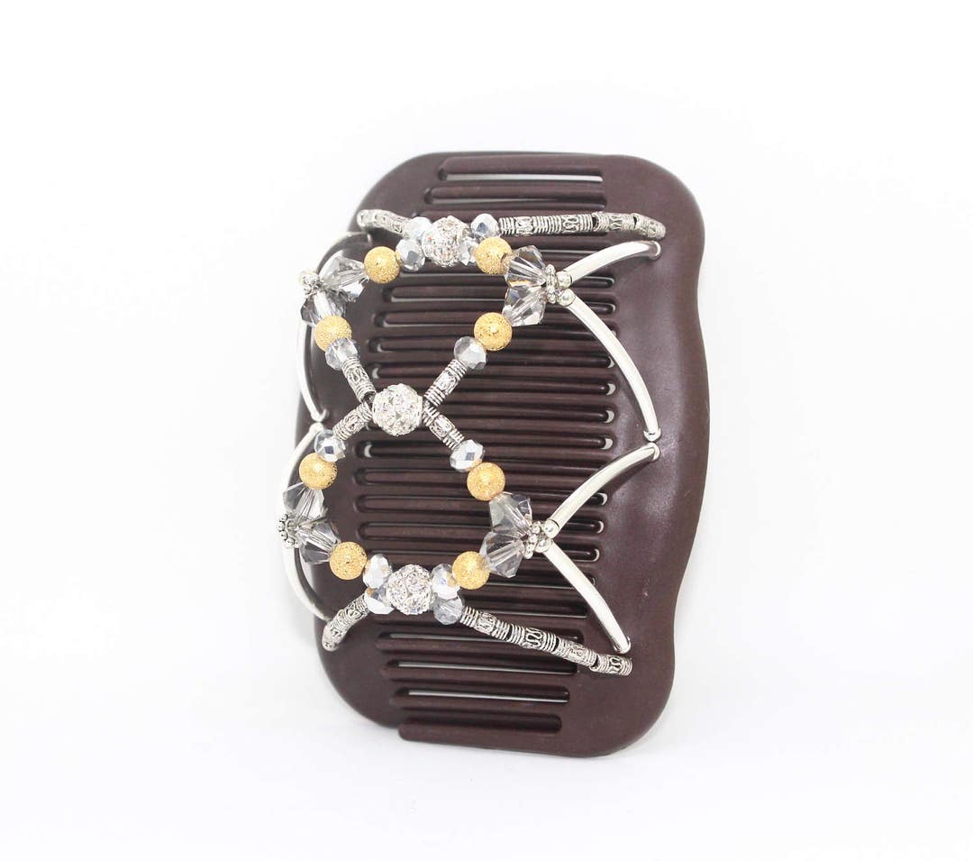 Silver Gold Decorative Hair Clip for Woman, for Thin or Thick Hair, Bun ...