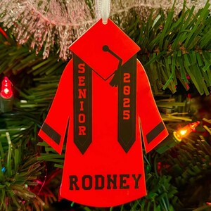 Graduation ornament gift , class of 2025, personalized name, Graduate gift, High school grad, Graduation  present, class of gift, cap gown