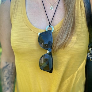 Eyeglasses necklace, glasses holder, glasses necklace loop, reading glasses holder, glasses string necklace,