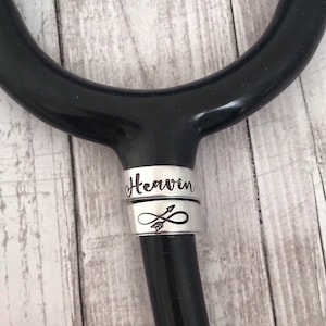 Stethoscope ID tag - nurse gift - student nurse gift - stethoscope name tag - stethoscope personalized name tag - custom made for nurse
