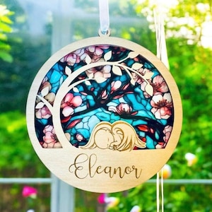 sun catcher  infant loss, baby memorial, Baby Sympathy gift, poem card Memorial suncatcher, sympathy gift, loss of Personalized