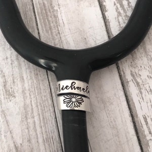 Stethoscope ID tag - nurse gift - student nurse gift - stethoscope name tag - stethoscope personalized name tag - custom made for nurse
