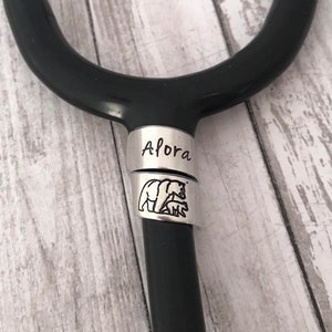 Stethoscope ID tag - nurse gift - student nurse gift - stethoscope name tag - stethoscope personalized name tag - custom made for nurse