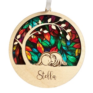 Perte de bébé attrape-soleil, mémorial de bébé, cadeau de sympathie de bébé, carte poème Attrape-soleil commémoratif, cadeau de sympathie, perte de personnalisé