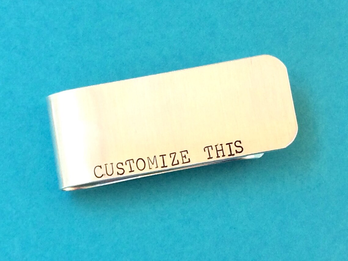 Personalized Money Clip Personalized Money Clip or choose Etsy