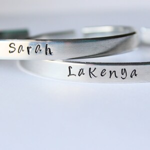 Personalized NAME Bracelet cuff- You choose the Name - made just for you - custom bracelet