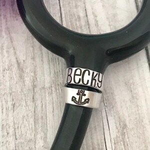 Stethoscope ID tag - nurse gift - student nurse gift - stethoscope name tag - stethoscope personalized name tag - custom made for nurse