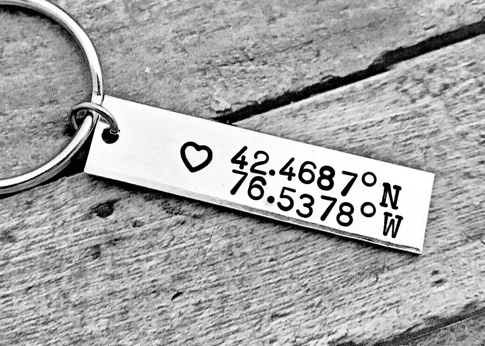 Coordinates Keychain Special Location Trip Wedding Birth Etsy