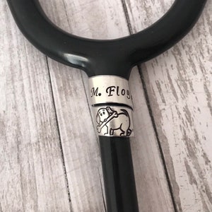 Stethoscope ID tag - nurse gift - student nurse gift - stethoscope name tag - stethoscope personalized name tag - custom made for nurse