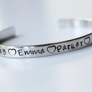 Mother&#39;s Day Personalized NAME Bracelet cuff- You choose the Name - made just for you - custom bracelet