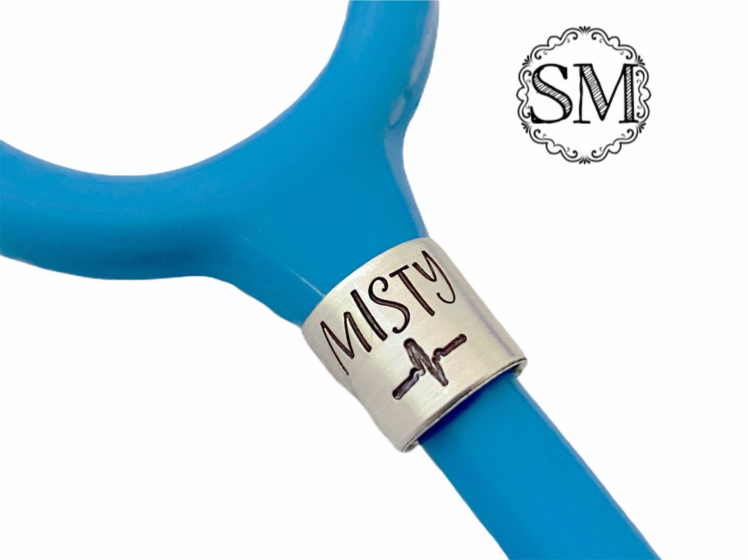 Stethoscope ID Tag Stethoscope ID Ring Student Nurse Gift Personalized