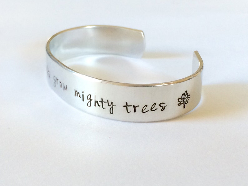 Teacher Gift - From Tiny Seeds Grow Mighty Trees - Hand Stamped ...