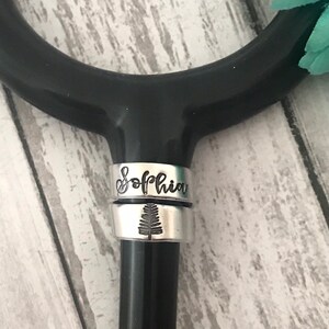 Stethoscope ID tag - nurse gift - student nurse gift - stethoscope name tag - stethoscope personalized name tag - custom made for nurse