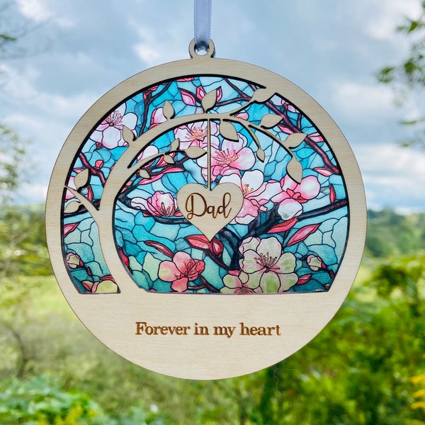 sun catcher Sympathy gift, poem card Memorial suncatcher, sympathy gift, loss of   mom, mother, dad, brother, sister , friend. Personalized