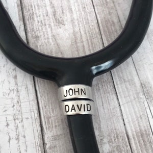Stethoscope ID tag - nurse gift - student nurse gift - stethoscope name tag - stethoscope personalized name tag - custom made for nurse