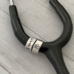 Stethoscope ID tag - nurse gift - student nurse gift - stethoscope name tag - stethoscope personalized name tag - custom made for nurse