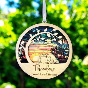 Baby loss sun catcher  infant loss, baby memorial, Baby Sympathy gift, poem card Memorial suncatcher, sympathy gift, loss of Personalized