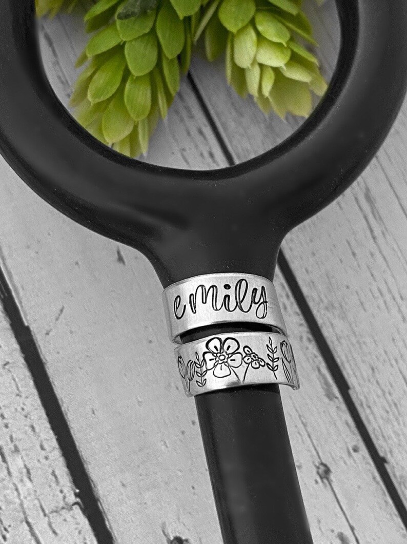 Stethoscope ID tag - nurse gift - student nurse gift - stethoscope name tag - stethoscope personalized name tag - custom made for nurse