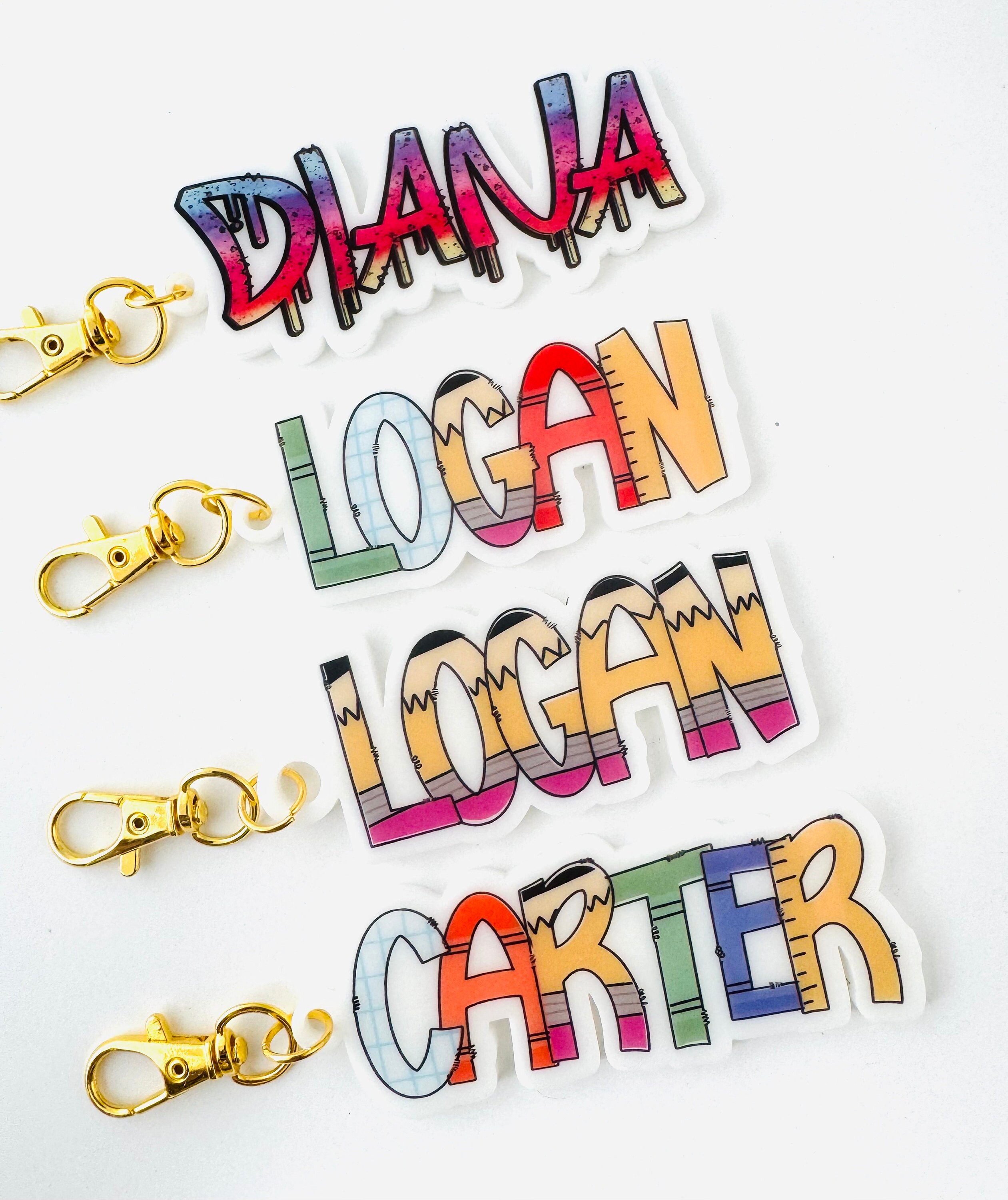 Backpack Tag Personalized, School Letters for Your Name, Back to School ...