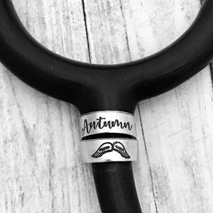 Stethoscope ID tag - nurse gift - student nurse gift - stethoscope name tag - stethoscope personalized name tag - custom made for nurse