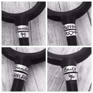 Stethoscope ID tag - nurse gift - student nurse gift - stethoscope name tag - stethoscope personalized name tag - custom made for nurse