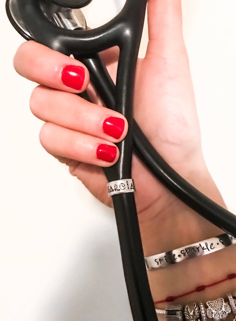 Stethoscope ID Tag Gold Nurse Gift Student Nurse Gift Etsy