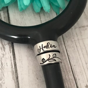 Stethoscope ID tag - nurse gift - student nurse gift - stethoscope name tag - stethoscope personalized name tag - custom made for nurse