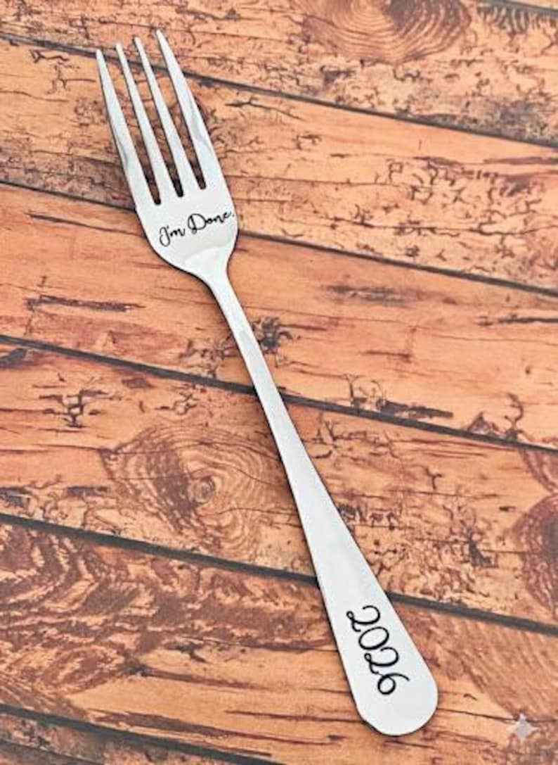Retirement Gift , I’m Done 2026. Stainless Steel Engraved Fork, Retire ...