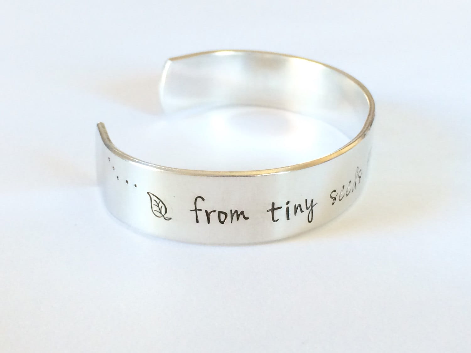 Teacher Gift - From Tiny Seeds Grow Mighty Trees - Hand Stamped ...